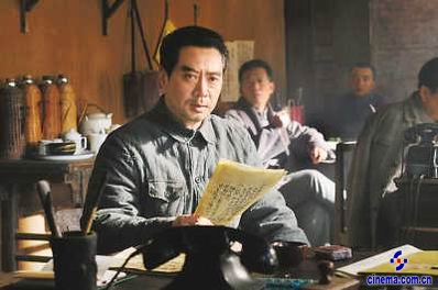 《建国大业》探班化妆间里才确定和谁演对手戏